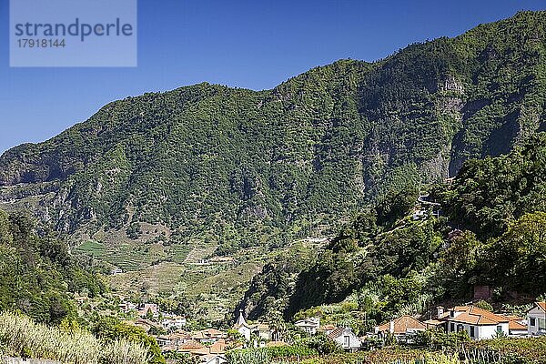 Tal von Sao Vicente  Madeira  Portugal  Europa