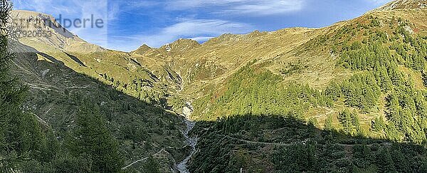 Schlucht am Mischibach  Stafel  Wallis  Schweiz  Europa