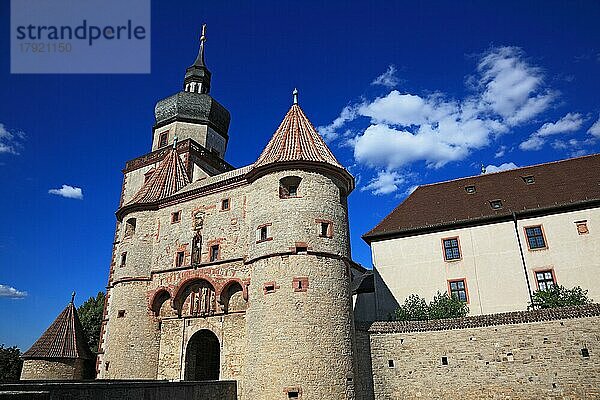 Scherenbergtor und Kiliansturm  Festung Marienberg  Würzburg  Unterfranken  Bayern  Deutschland  Europa