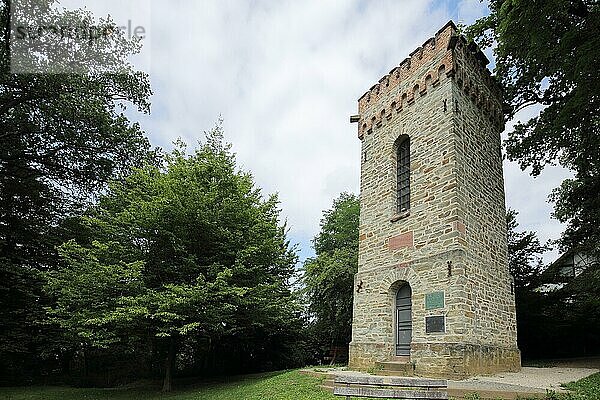 Burgbergturm Burgwarte erbaut 1900  Turm  Bad Soden  Taunus  Hessen  Deutschland  Europa