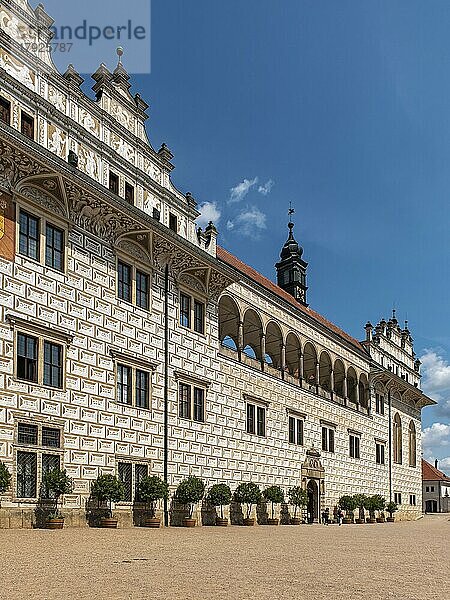 Renaissanceschloss Burg Litomy?l  Tschechische Republik  Europa