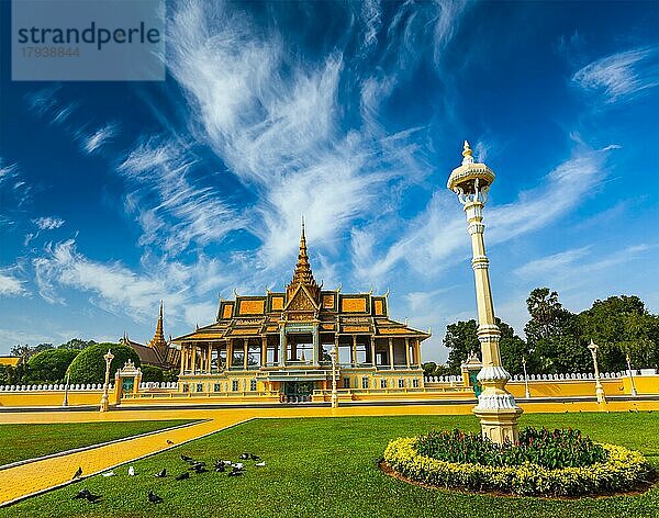 Königlicher Palastkomplex  Phnom Penh  Kambodscha  Asien