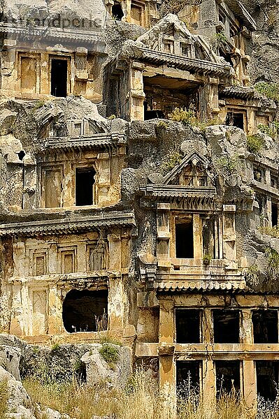 Fotos & Bilder der antiken lykischen Felsengräber Stadt Myra  Anatolien  Türkei  Asien