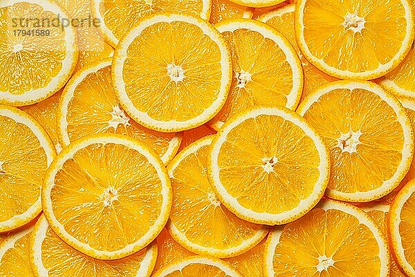 Bunte Orange Zitrusfrüchte Scheiben Hintergrund Draufsicht