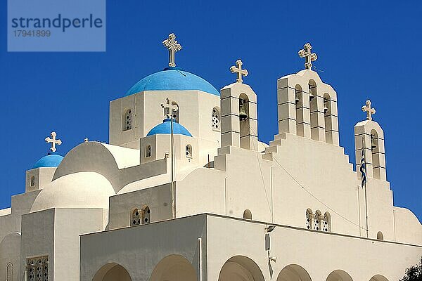 Griechisch-orthodoxe Kathedrale  Naxos Chora. Griechische Kykladen Inseln