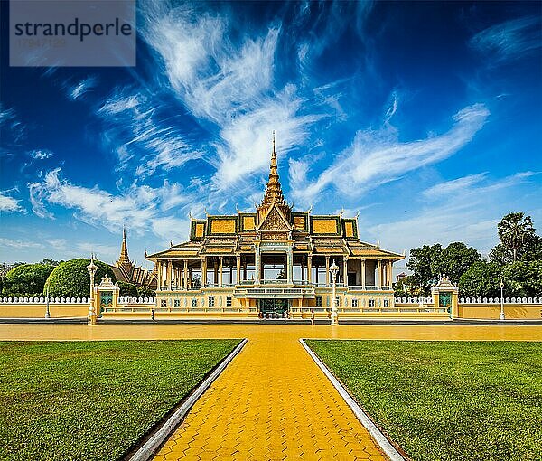 Königlicher Palastkomplex  Phnom Penh  Kambodscha  Asien