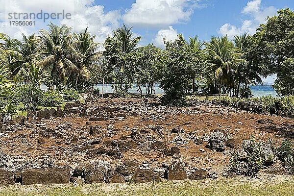 Religiöses Zentrum der polynesischen Ureinwohner  Marae Taputapuatea  Raiatea  Französisch-Polynesien  Ozeanien