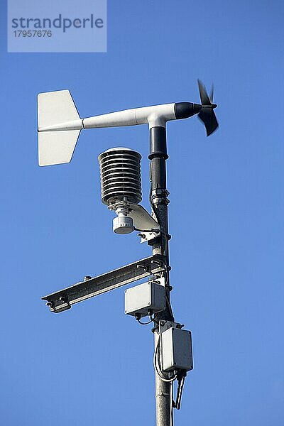 Drehflügelanemometer  ein meteorologisches Instrument zur Messung der Windgeschwindigkeit