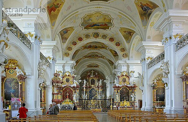 Schwarzwald  Baden-Württemberg  Hochschwarzwald  Kloster St. Peter  Barockkirche St. Peter  innen