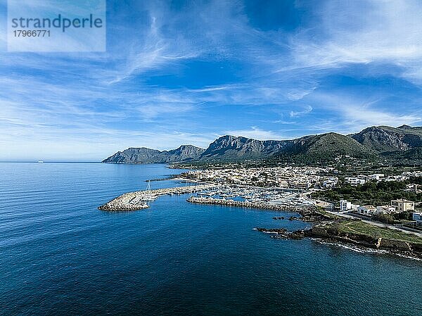 Luftaufnahme  Colonia de Sant Pere bei Betlem  Region Arta  Mallorca  Balearen  Spanien  Europa