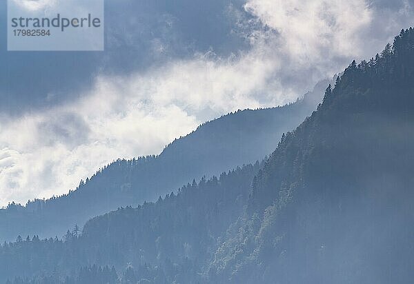 Bergsilhouette  Tirol  Österreich  Europa