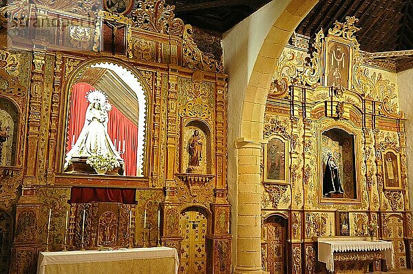 Barockaltar  Europa  Kirche nuestra Senora de Regla  Pajara Fuerteventura  Kanarische Inseln  Spanien  Europa