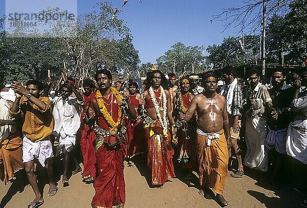 Velichappadu  Bharani-Fest in Kodungallur  Kerala  Indien  Asien