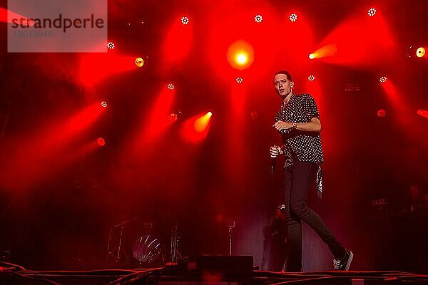 Der US-amerikanische Rapper Gerald Earl Gillum alias G-Eazy live  26. Heitere Open Air in Zofingen  Aargau  Schweiz  Europa