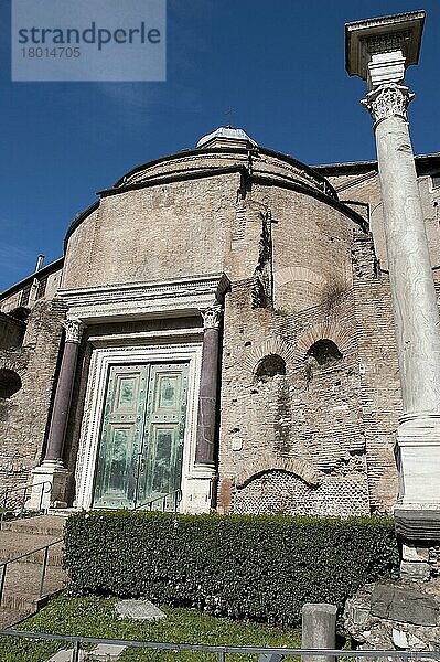 Tempel des göttlichen Romulus  Forum Romanum  Rom  Italien  Europa