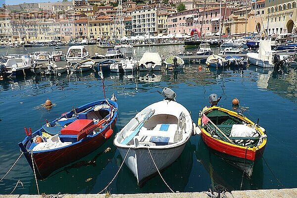 Fischerboote  Hafen Portoferraio  Elba  Toskana  Italien  Europa