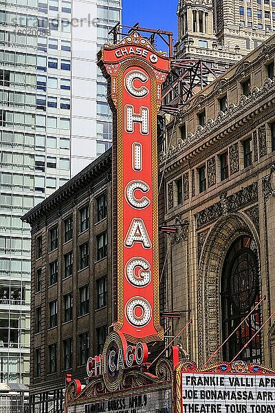 Chicago Theatre  Chicago  Illinois  USA  Nordamerika