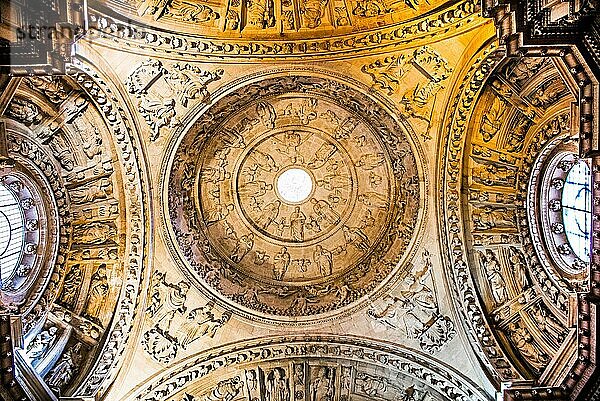 Deckengewölbe der riesigen Kathedrale  Sevilla  Sevilla  Andalusien  Spanien  Europa