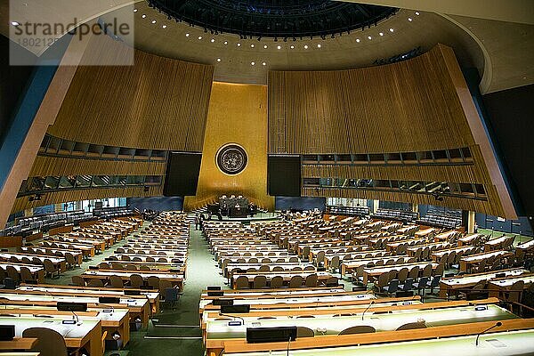 Saal Vollversammlung  Vereinten Nationen  New York  USA  Nordamerika