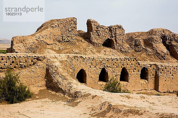 Toprak Kale  antike choresmischen Stadt  Usbekistan  Toprak Kale  Usbekistan  Asien