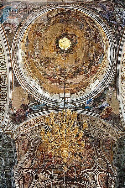 Deckengemälde  Chiesa di d'Alessandria  Fresko  Kuppel  Kirche Santa Caterina  Sizilien  Italien  Europa