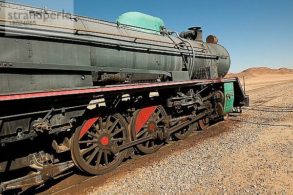 Dampflok  Dampflokomotive  Hedschasbahn  Wadi Rum  Jordanien  Kleinasien  Asien