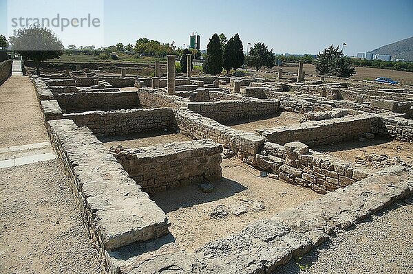 Ruinen römischer Stadtgebäude  Pollentia  Alcudia  Mallorca  Balearen  Spanien  September  Europa