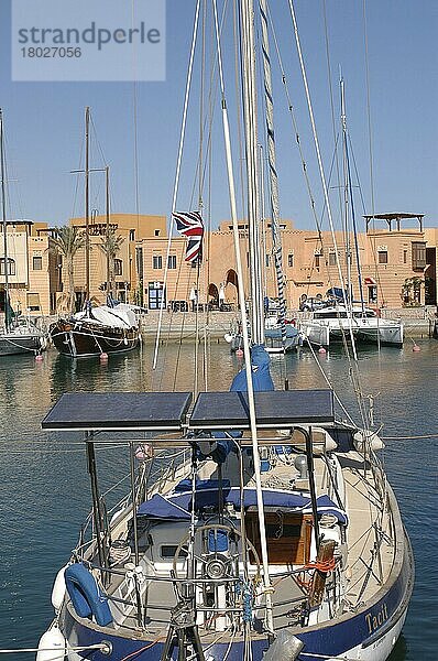 Jachthafen  Yachthafen  Segelschiff  Traditionssegler  Abu Tig Marina  el-Guna  Ägypten  Afrika