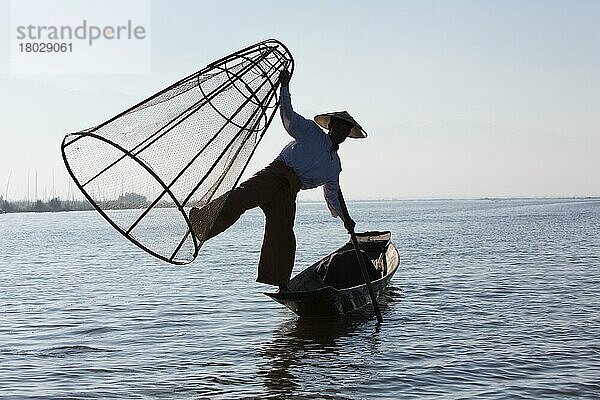 Fischer  Inle-See  Myanmar  Asien