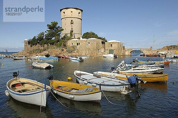 Wehrturm  Burg von Porto Campese  Isola del Giglio  Toskana  Italien  Europa