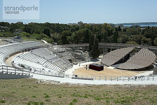 Griechisches Theater  Archäologischer Park Neapolis  Syrakus  Sizilien  Italien  Siracusa  Veranstaltung  Europa