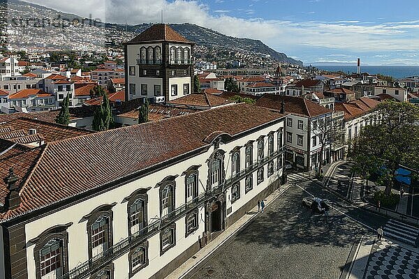 Rathaus  Praca do Municipio  Funchal  Madeira  Portugal  Europa