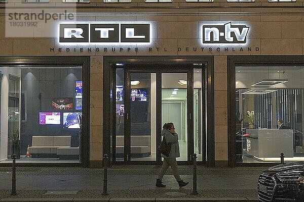 RTL und NTV  Behrenstraße  Mitte  Berlin  Deutschland  Europa
