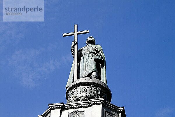 Denkmal für Wladimir den Heiligen  Kiew  Ukraine  Europa
