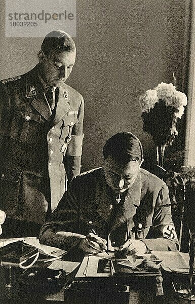 Adolf Hitler (* 20. April 1889 in Braunau am Inn) (? 30. April 1945 in Berlin)  Führer der NSDAP  Reichskanzler ab 1933  auch selbst ernannter Führer und Staatsoberhaupt von Deutschland