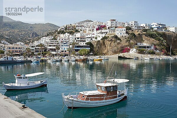 Hafen  Agia Galini  Kreta  Griechenland  Europa