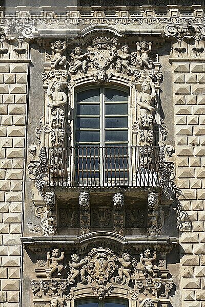 Fenster  Monastero di San Benedetto  Catania  Sizilien  Italien  Europa