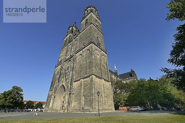 Magdeburger Dom  Am Dom  Magdeburg  Sachsen-Anhalt  Deutschland  Europa