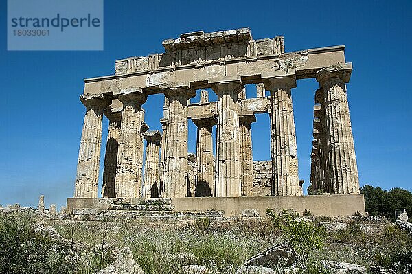 Hera-Tempel  Selinunte  griechischer  Tempio di  Tempel E  Selinunt  Sizilien  Italien  Europa