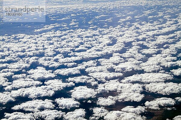(Cumulus) Wolken  Blick aus Flugzeug  Deutschland  Europa