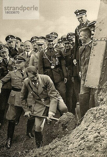 Adolf Hitler (* 20. April 1889 in Braunau am Inn) (? 30. April 1945 in Berlin)  Führer der NSDAP  ab 1933 Reichskanzler  auch selbst ernannter Führer und Staatsoberhaupt von Deutschland