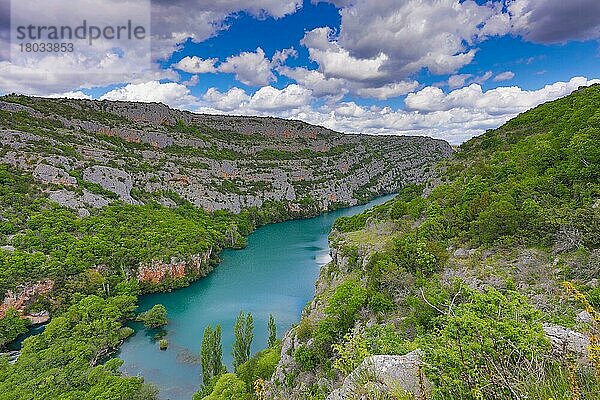 Krka Nationalpark  Fluss Krka  Dalmatien  Kroatien  Europa