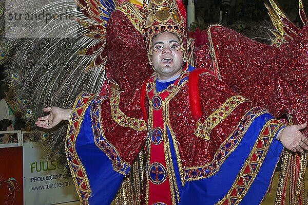 Tänzer  Gualeguaychu Karneval  Gualeguaychu  Provinz Entre Rios  Argentinien  Südamerika