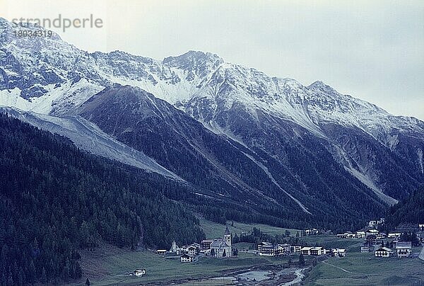 Sulden  Ortler Alpen  Stilfs  Autonome Provinz Bozen  Südtirol  Italien  Siebziger Jahre  70er Jahre  Europa