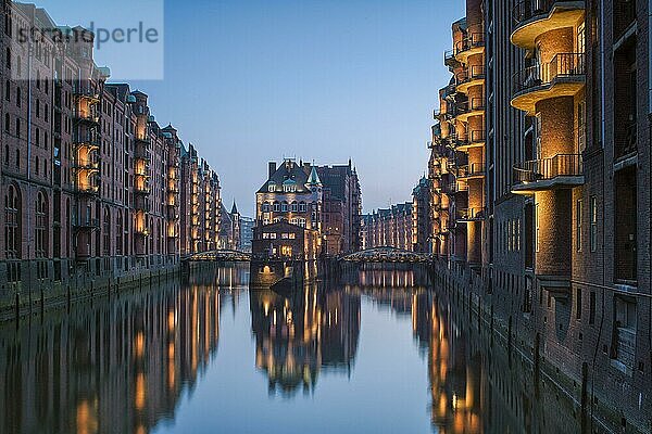 Speicherstadt  Poggenmühle  Hamburg  Deutschland  Europa