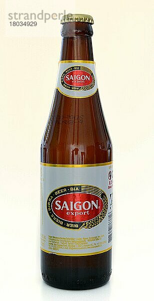 Flasche  Saigon Export Bier  Vietnam  Asien