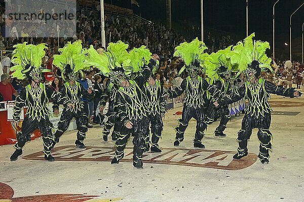 Tänzer  Gualeguaychu Karneval  Gualeguaychu  Provinz Entre Rios  Argentinien  Südamerika