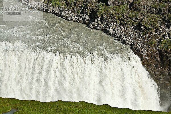 Gullfoss  Wasserfall  Iceland  Hvítá  Island  Europa