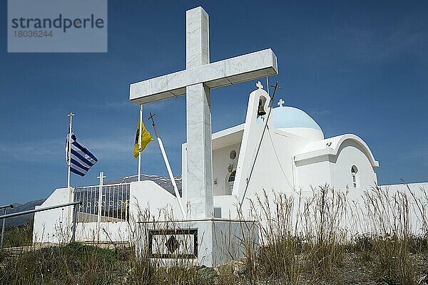 Kirche von Profitis Ilias nördlich von Mantres  Kreta  Griechenland  Prophet Elija  Europa