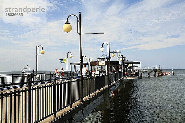 Pier  Misdroy  Insel Wollin  Ostsee  Vorpommern  Polen  Europa